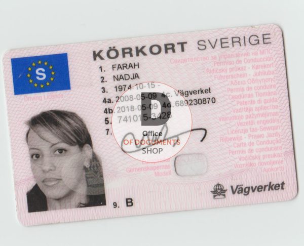 SWEDISH DRIVER LICENSE
